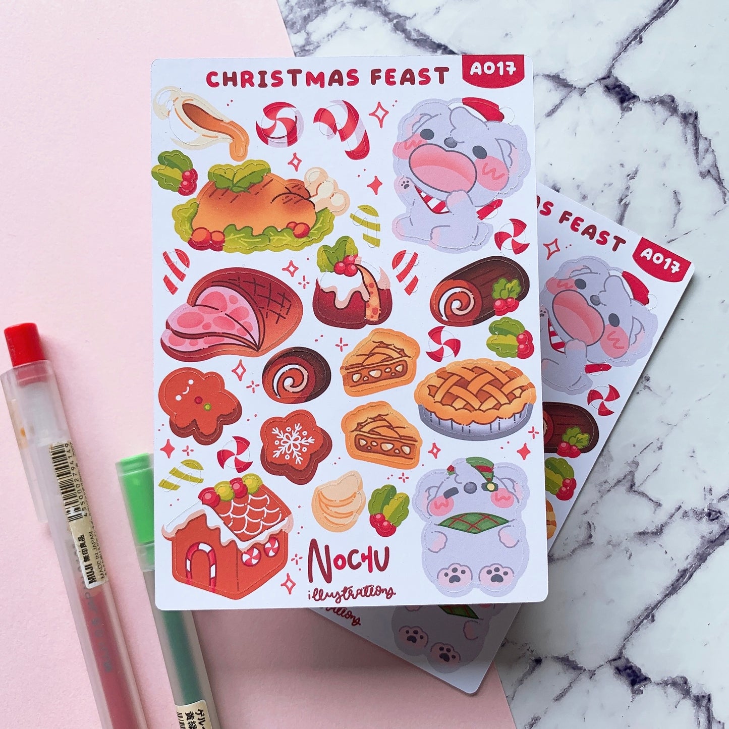 Christmas Feast Sticker Sheet