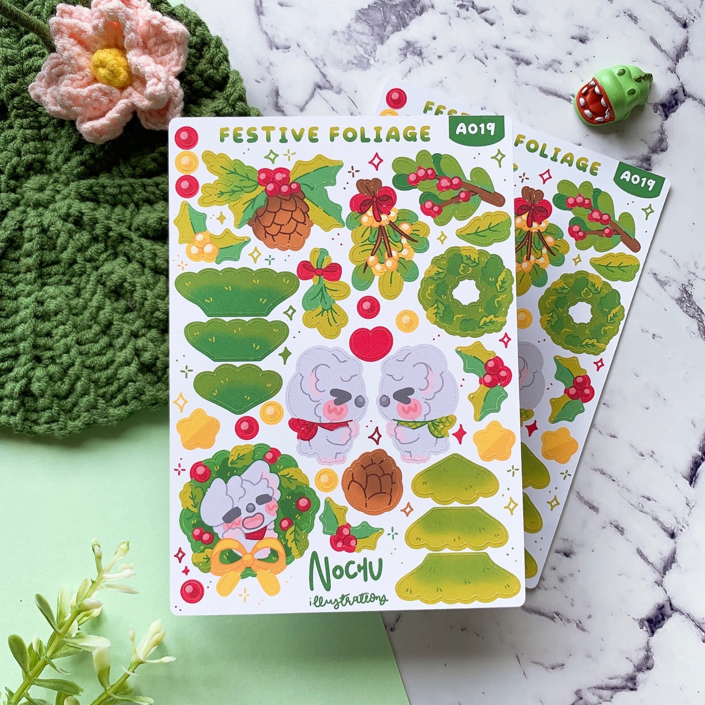 Festive Foliage Sticker Sheet