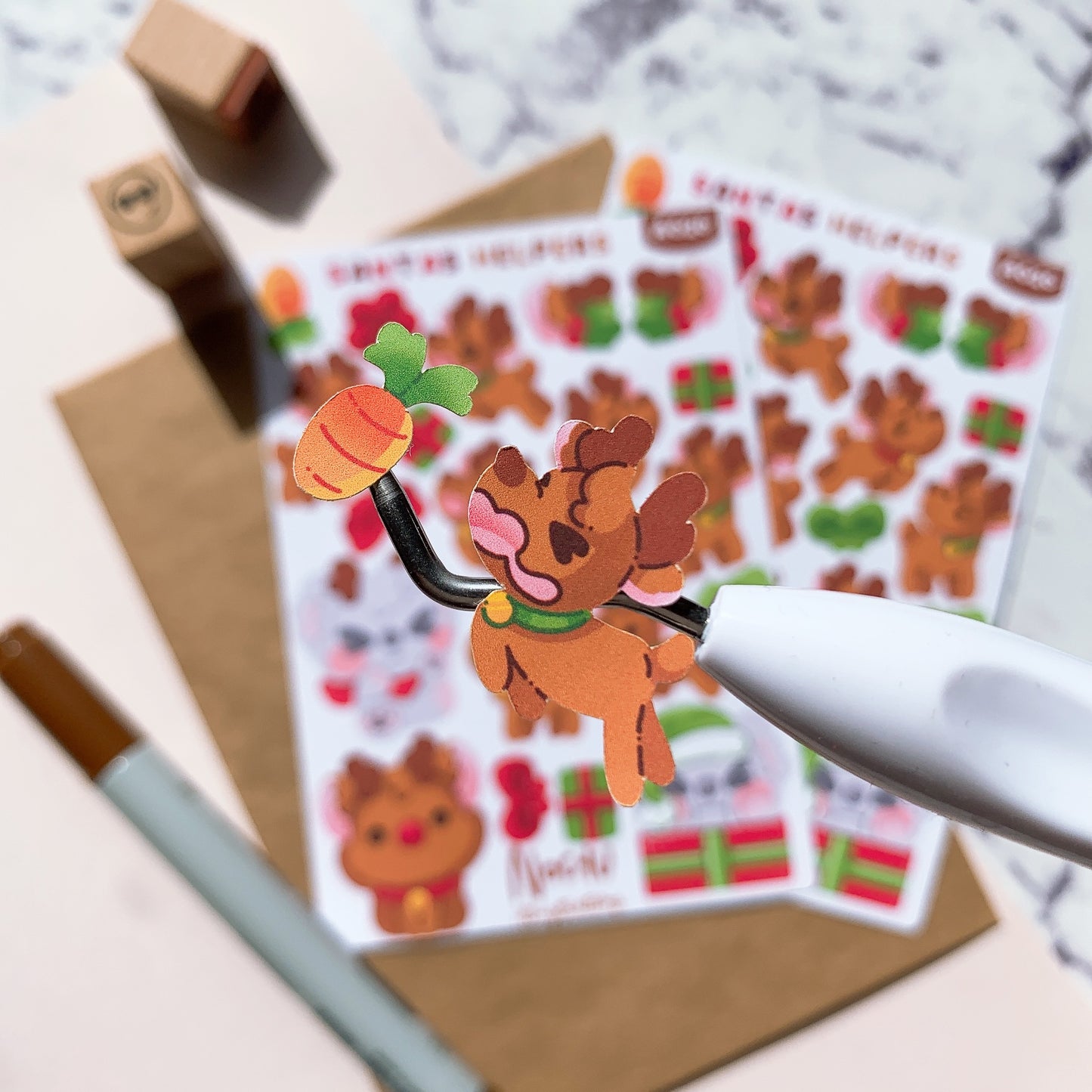 Santas Helpers Sticker Sheet